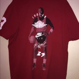 Jordan Red graphic Tee shirt